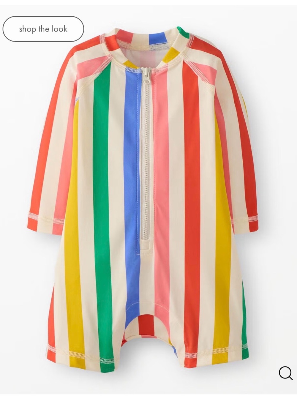 Hanna Anderson - Baby Rashguard Swimsuit - rainbow stripe - sz 6-12m - NWOT